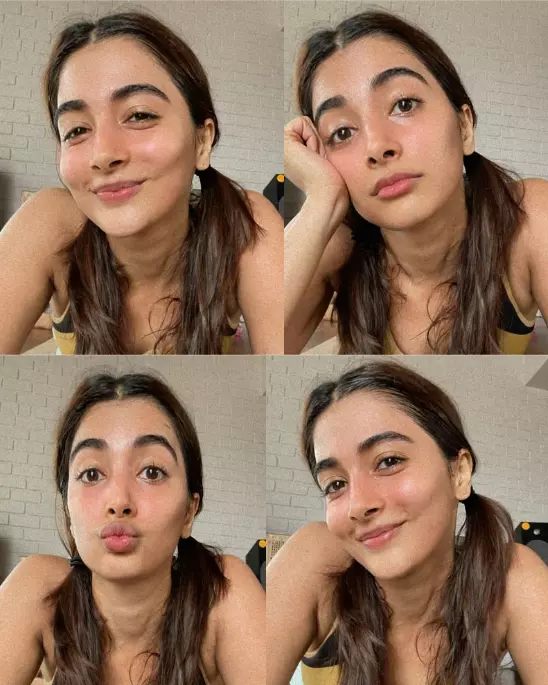 Pooja Hegde Closeup Image, Pooja Hegde Flaunts Her Sweaty And Happy Post Workout Face. Shared by Pooja Hegde on @hegdepooja Instagram, June 06, 2021